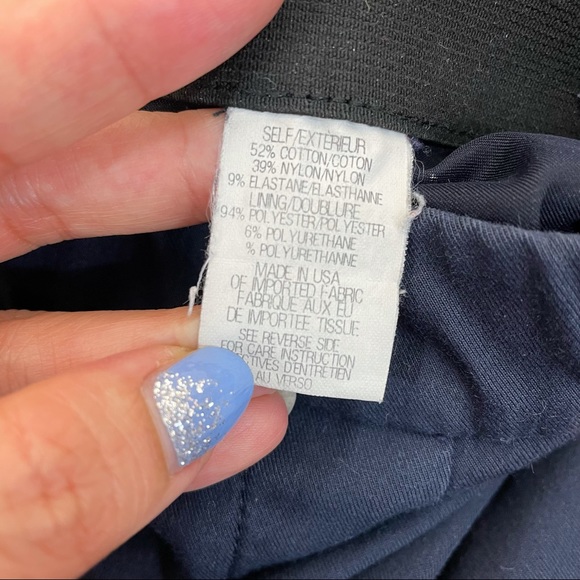 Theory Navy Pull On Slim Fit Slacks - Picture 4 of 7